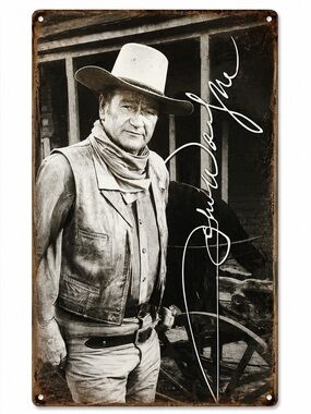 NEW John Wayne Metal Sign